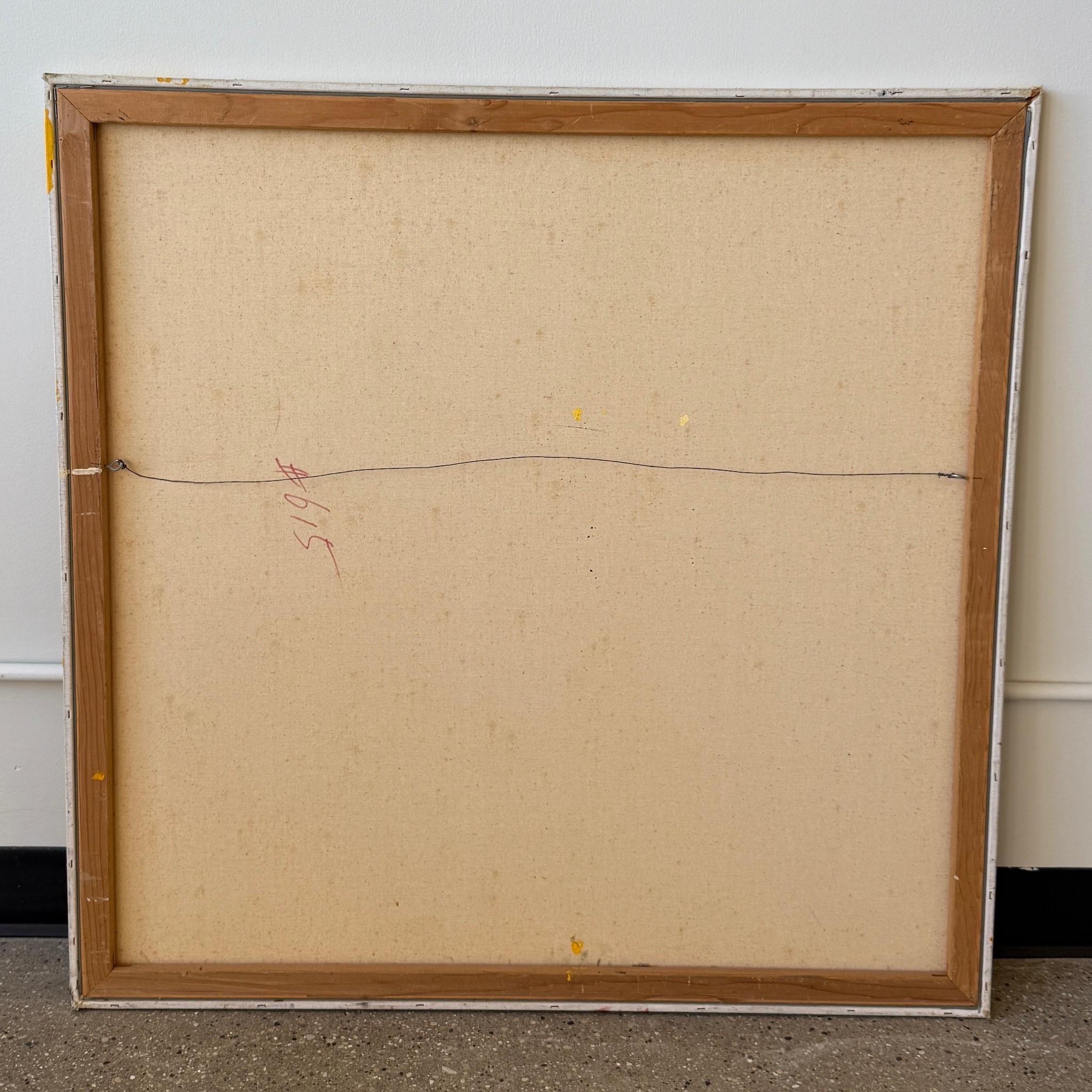 Abstraktes Gemälde in Acryl auf Leinwand, signiert Stuart im Zustand „Gut“ im Angebot in Chicago, IL