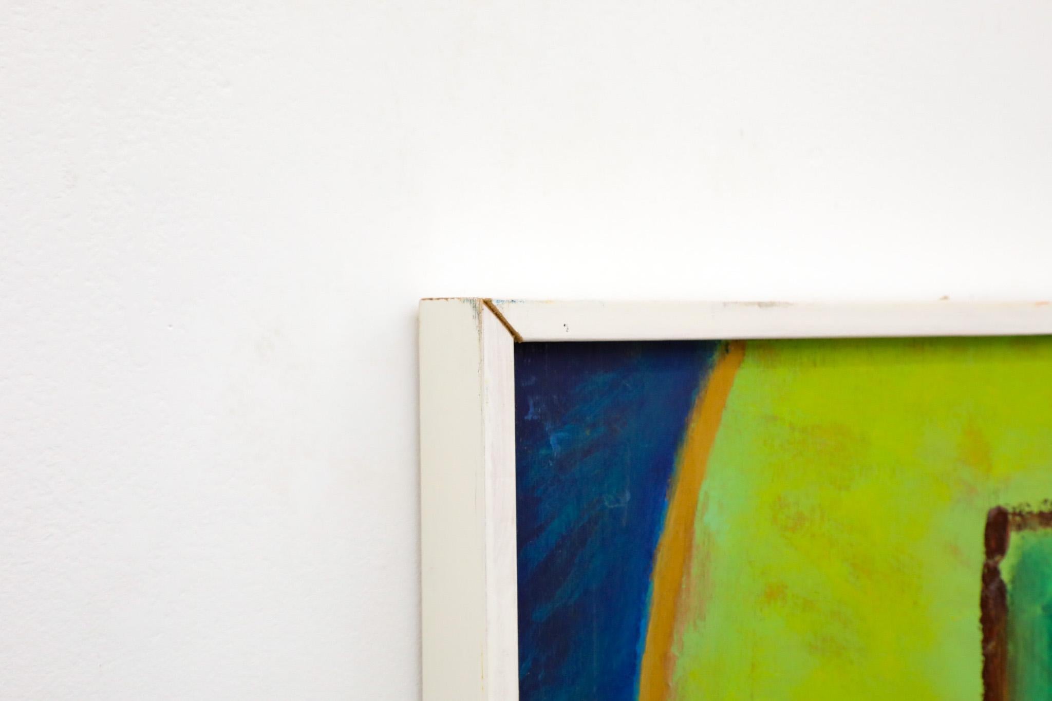 Pintura abstracta acrílica sobre madera del artista visual holandés Han Sterk 2