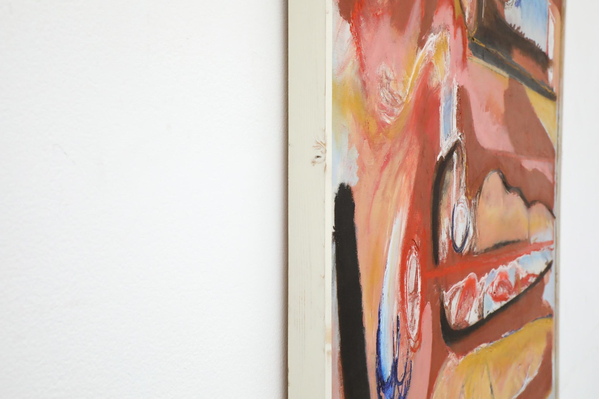 Pittura astratta in acrilico su legno dell'artista olandese Han Sterk in vendita 3