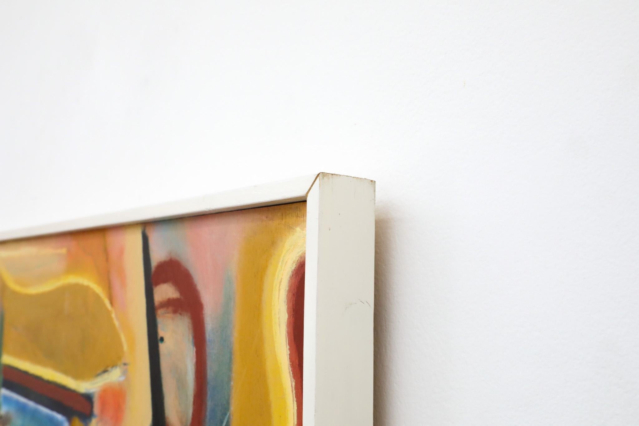 Abstract Acrylic on Wood Painting by Dutch Visual Artist Han Sterk 5