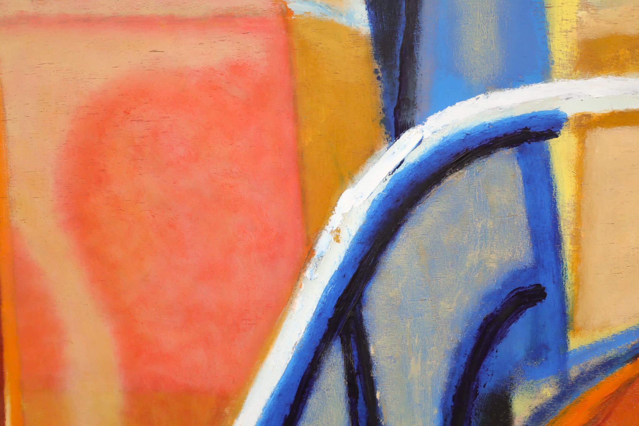 Pintura abstracta acrílica sobre madera del artista visual holandés Han Sterk en venta 5