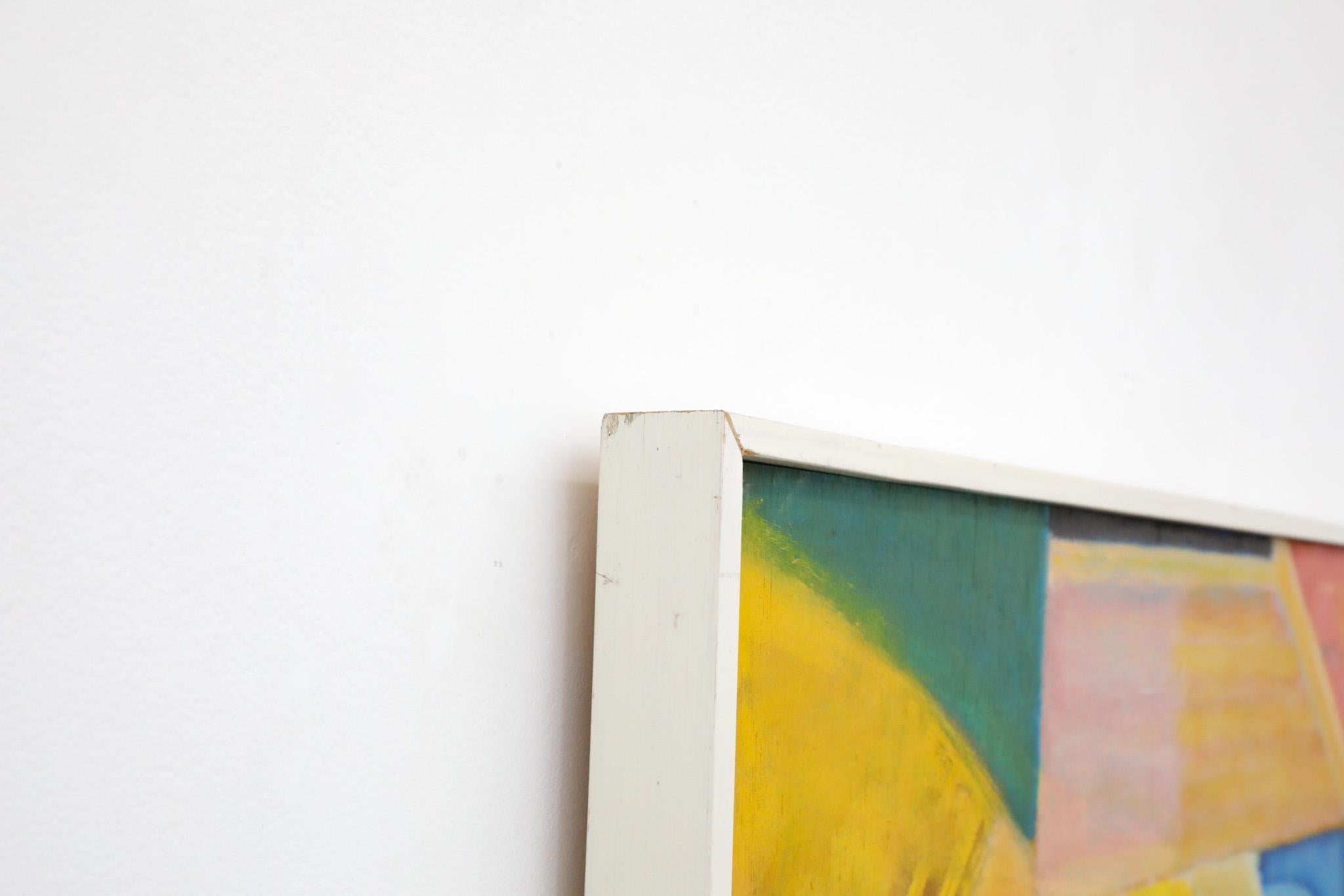 Pintura abstracta acrílica sobre madera del artista visual holandés Han Sterk en venta 5