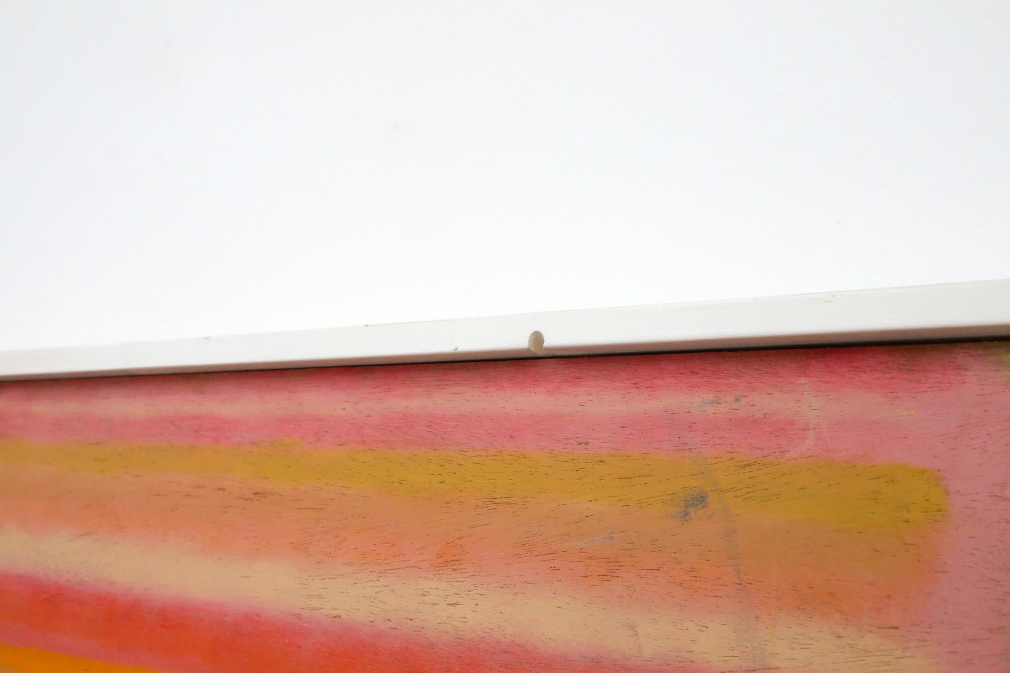Pintura abstracta acrílica sobre madera del artista visual holandés Han Sterk Siglo XXI y contemporáneo en venta