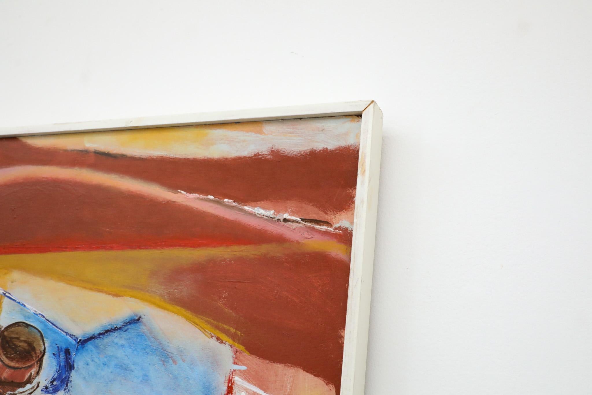 XXI secolo e contemporaneo Pittura astratta in acrilico su legno dell'artista olandese Han Sterk in vendita