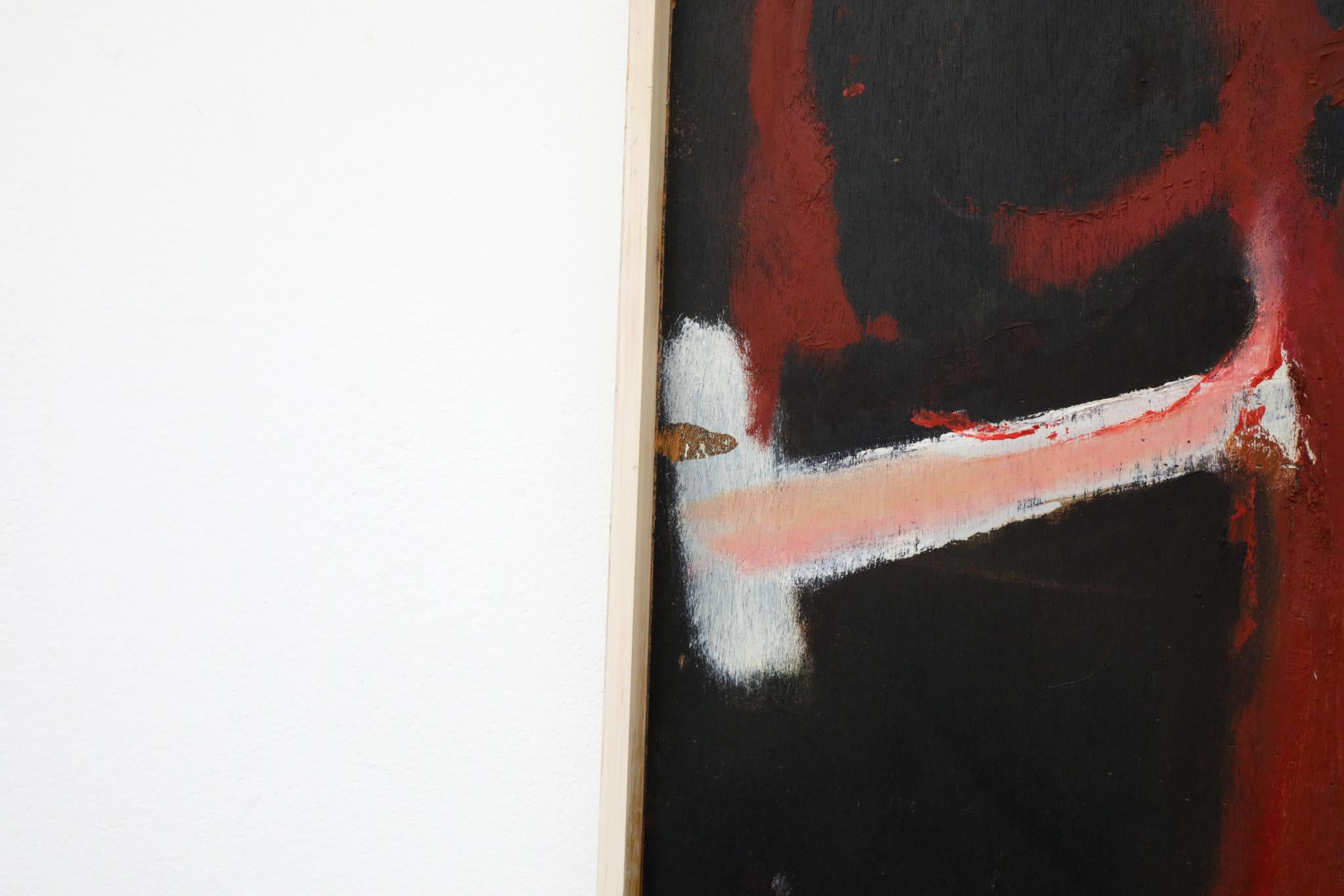 Abstraktes Gemälde aus Acryl auf Holz des niederländischen bildenden Künstlers Han Sterk im Angebot 1