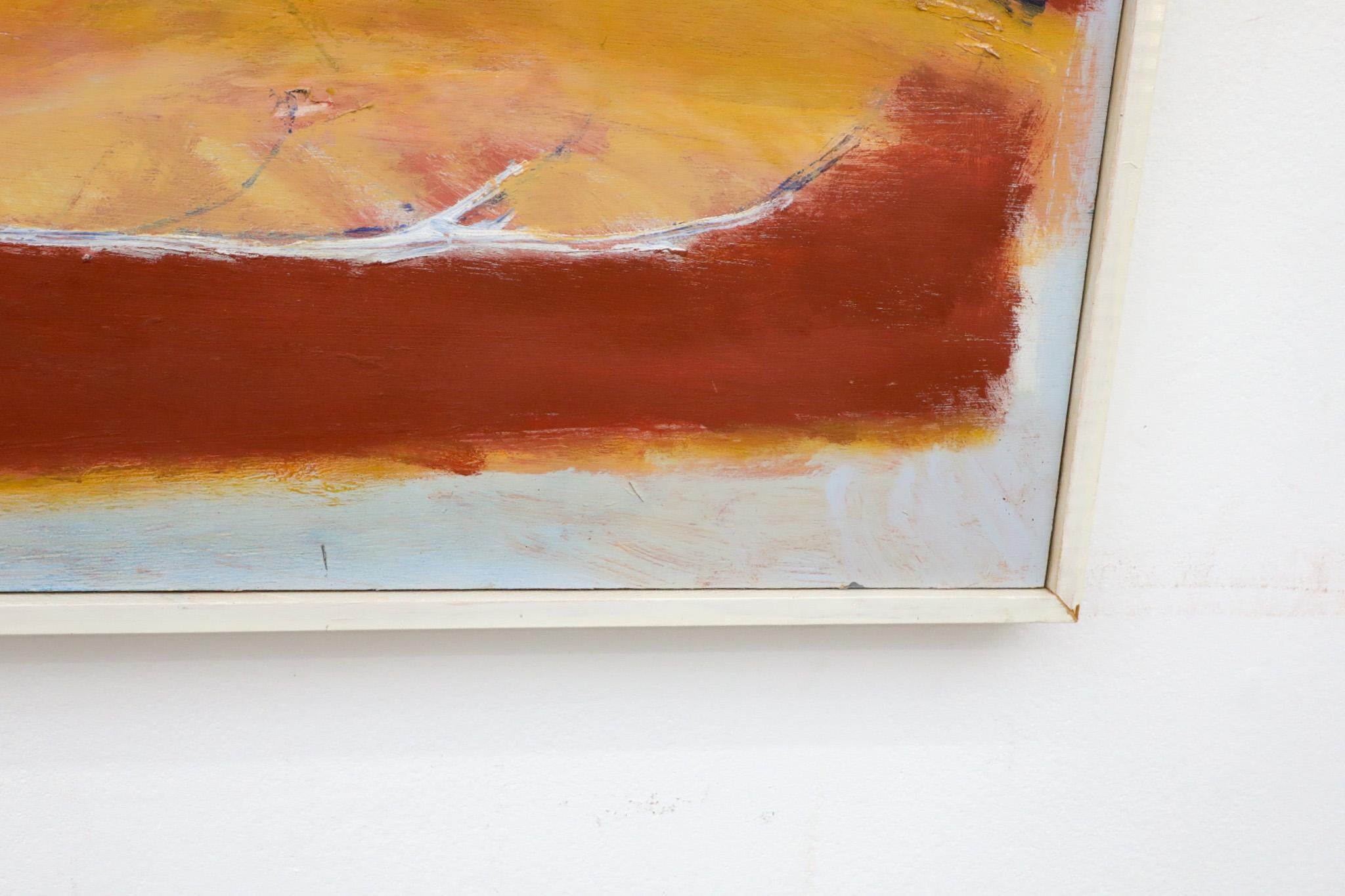 Pittura astratta in acrilico su legno dell'artista olandese Han Sterk in vendita 1