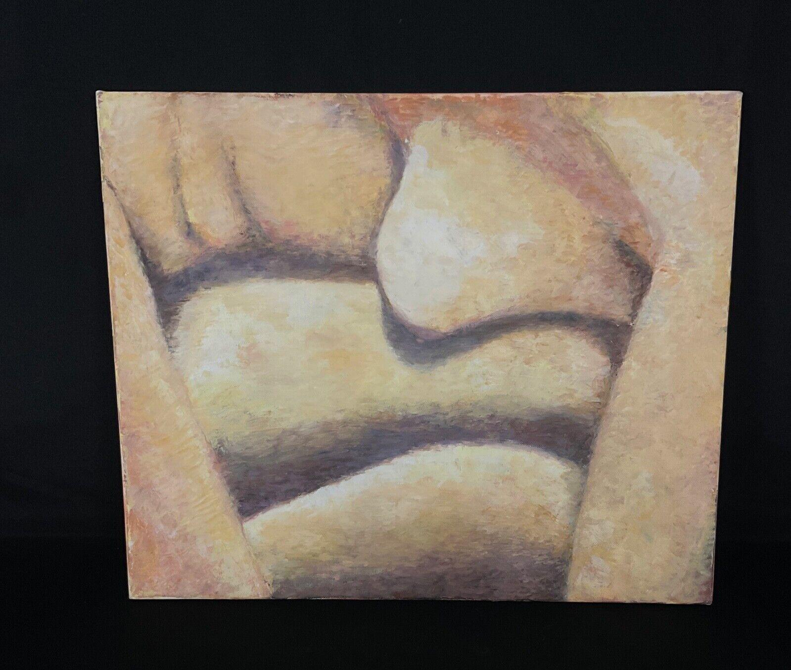 Abstrakte Acrylmalerei von J. Boving, Mâconnais Künstler - 2Y556 (20. Jahrhundert) im Angebot