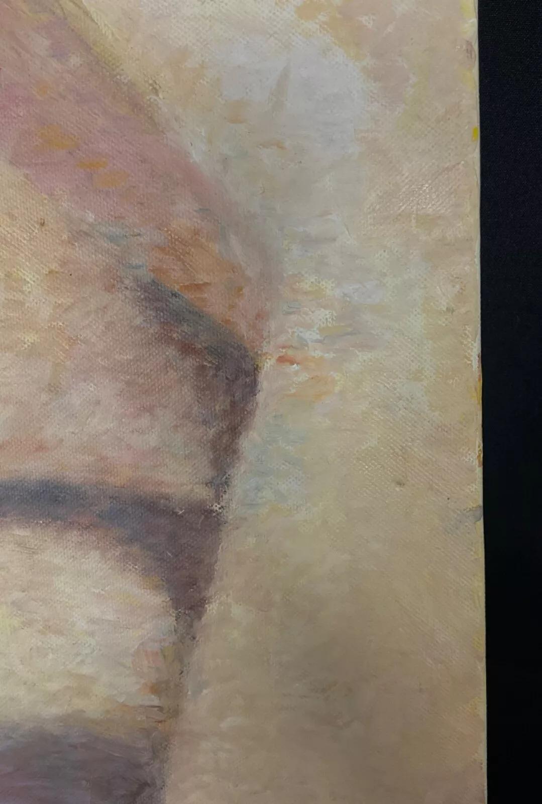 Abstrakte Acrylmalerei von J. Boving, Mâconnais Künstler - 2Y556 (Leinwand) im Angebot