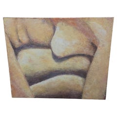 Pintura acrílica abstracta de J. Boving, artista de Mâconnais - 2Y556