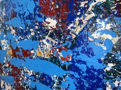 Peinture abstraite à l'acrylique de John Frates, artiste américain