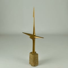 Abstract Aerodynamic Bronze Sculpture Dutch, 1977