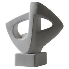 Abstract Aerodynamic shaped plaster sculpture, France 1960s