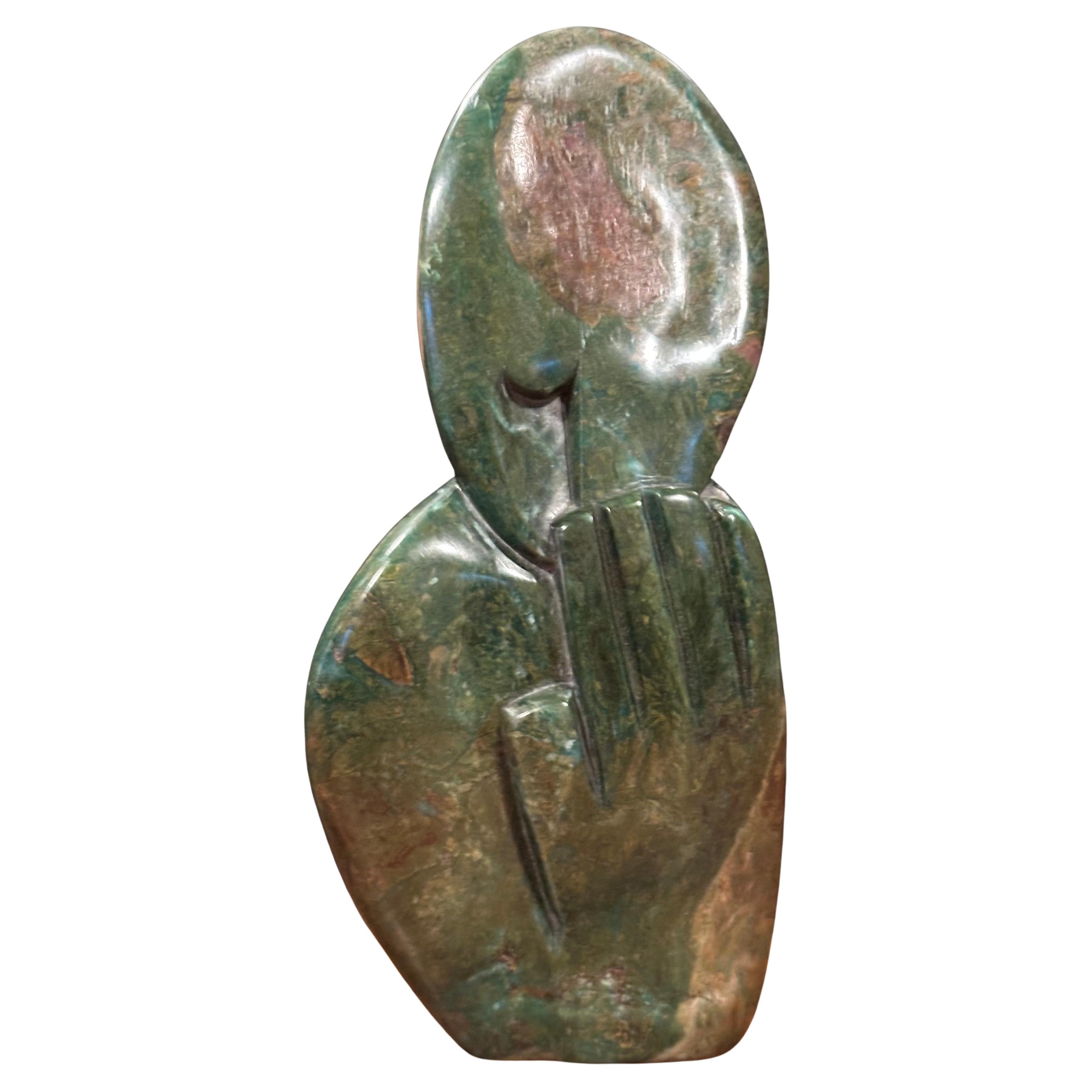 Sculpture abstraite en marbre africain par Ernest Chiwaridzo en vente 5