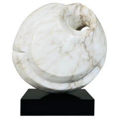 Escultura abstracta de mármol alabastro según Barbara Hepworth -América del Norte Años 60