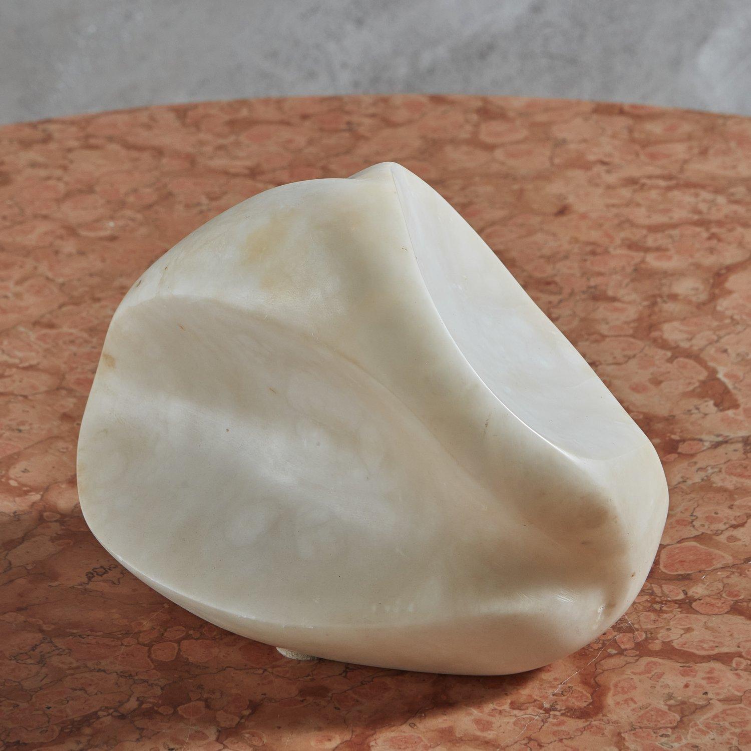 American Abstract Alabaster Sculpture, 20th Century For Sale