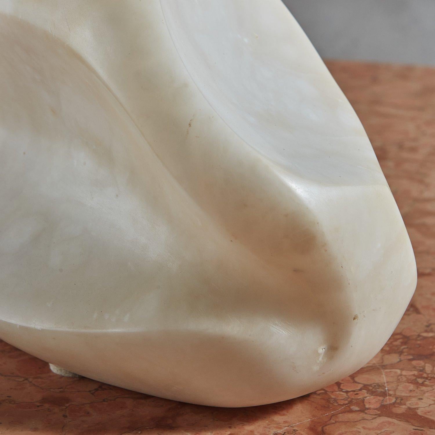 Stone Abstract Alabaster Sculpture, 20th Century