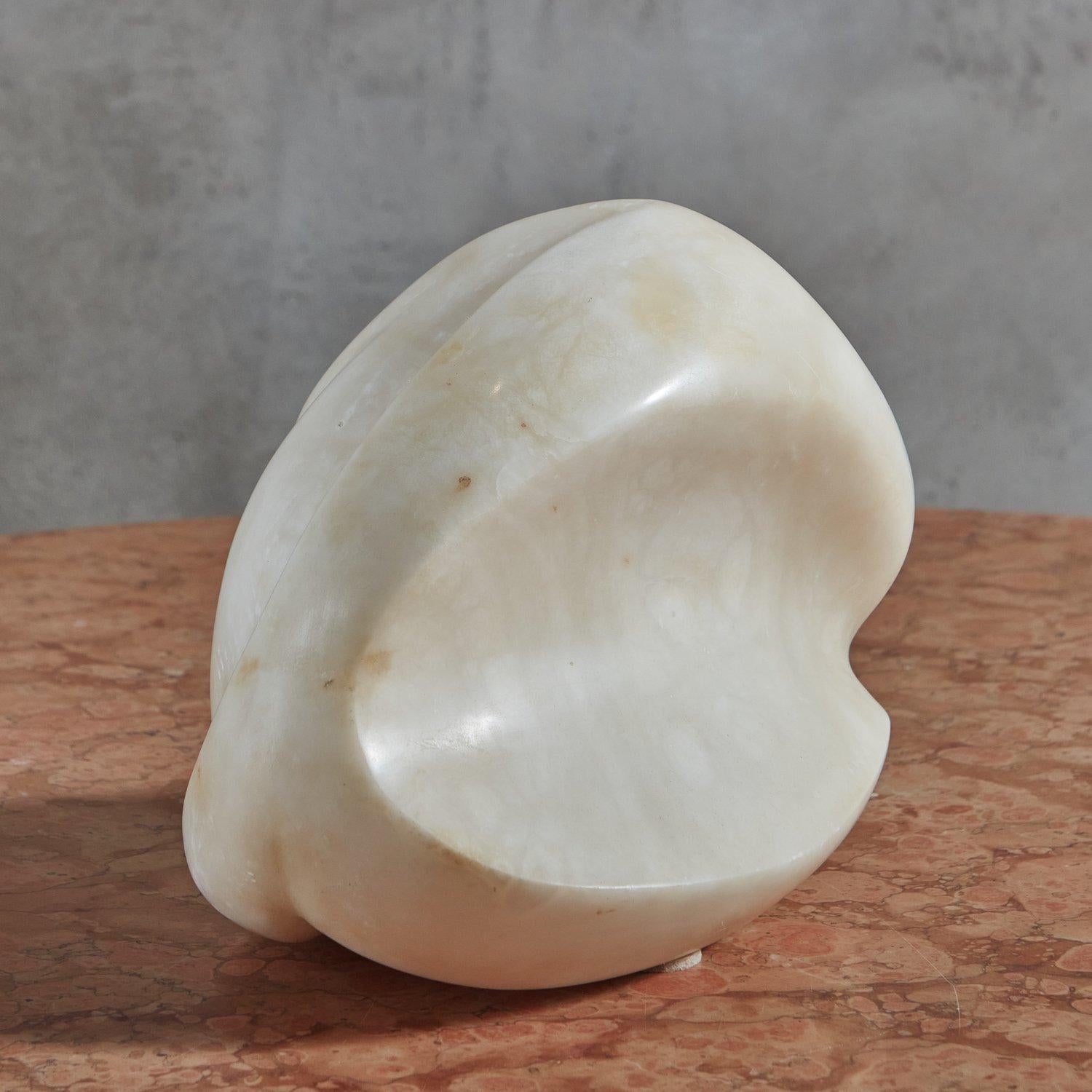 Abstract Alabaster Sculpture, 20th Century For Sale 2