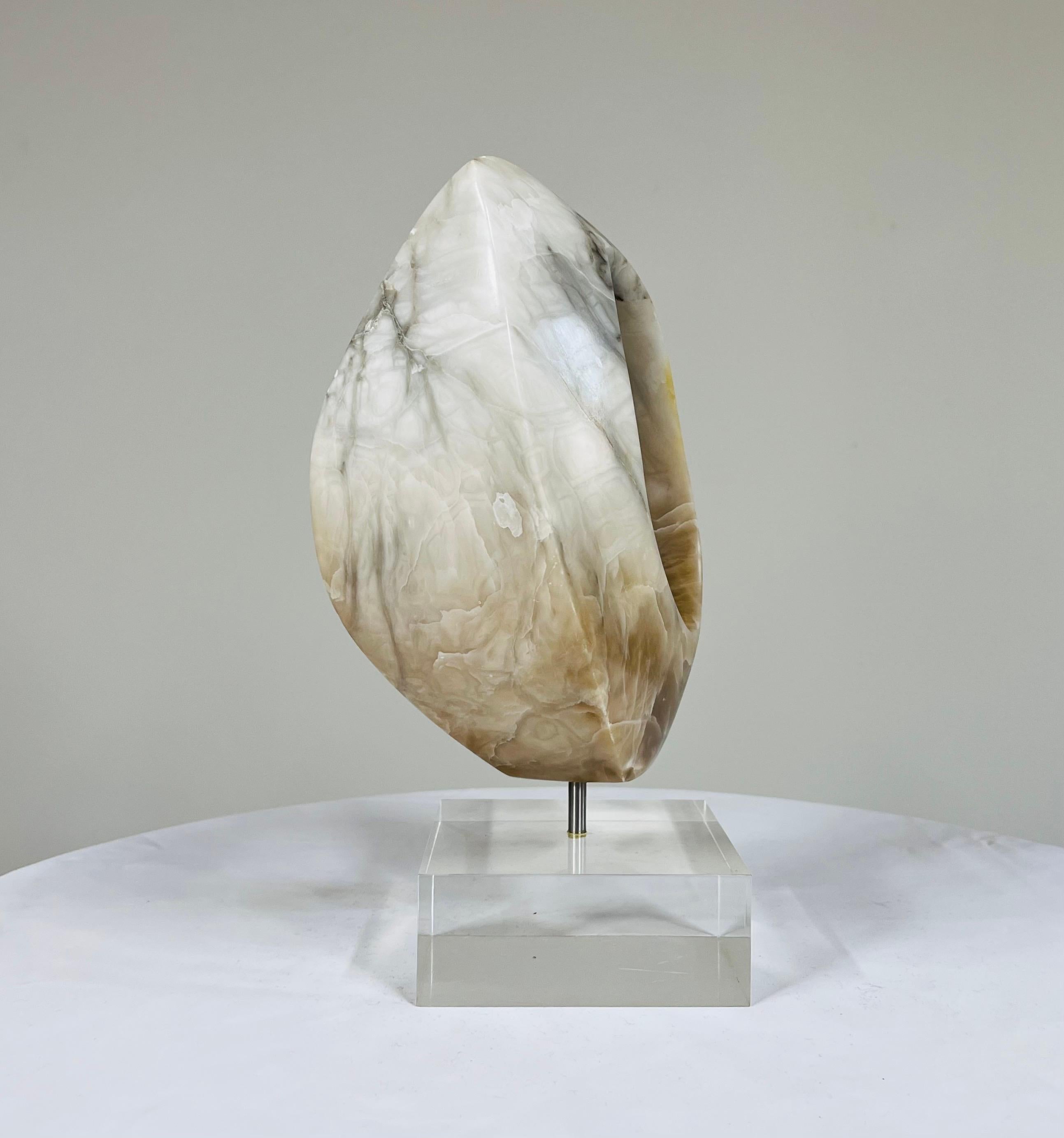 American Abstract Alabaster Stone Sculpture Attributed To Anthony Quinn For Sale