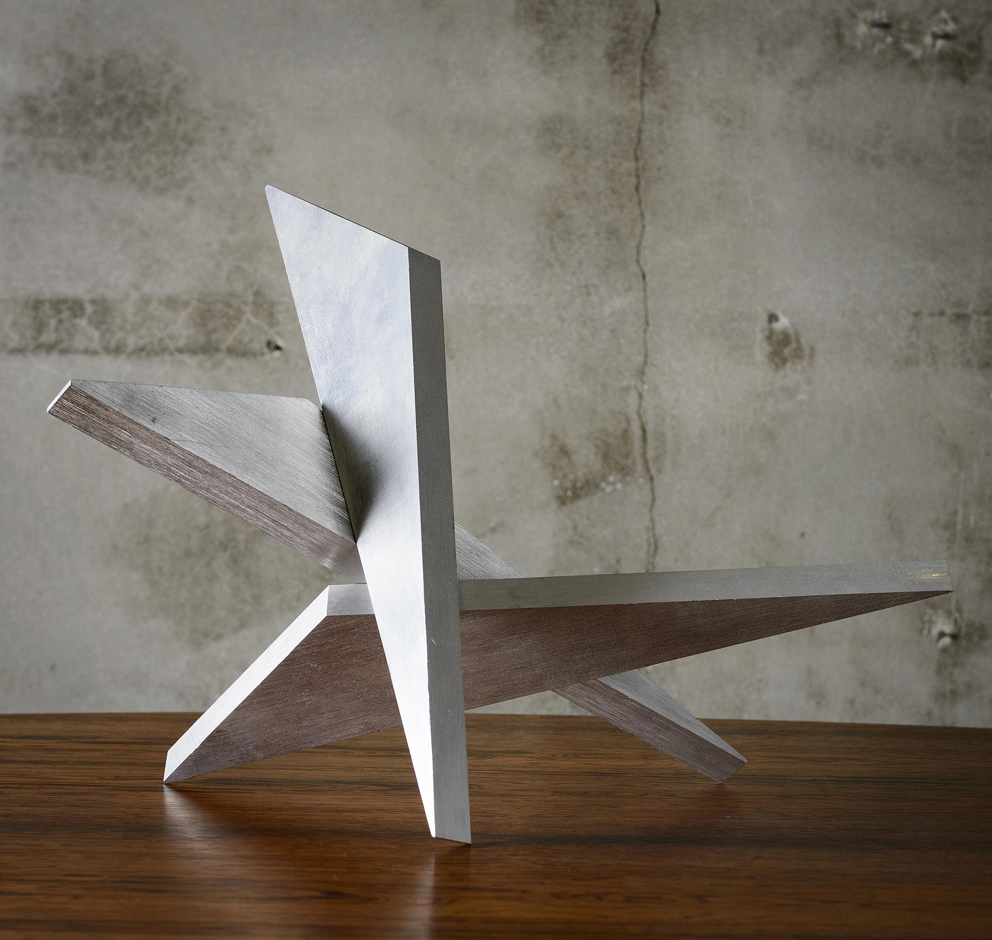 20th Century Abstract Aluminum Sculpture by Larry Mohr For Sale