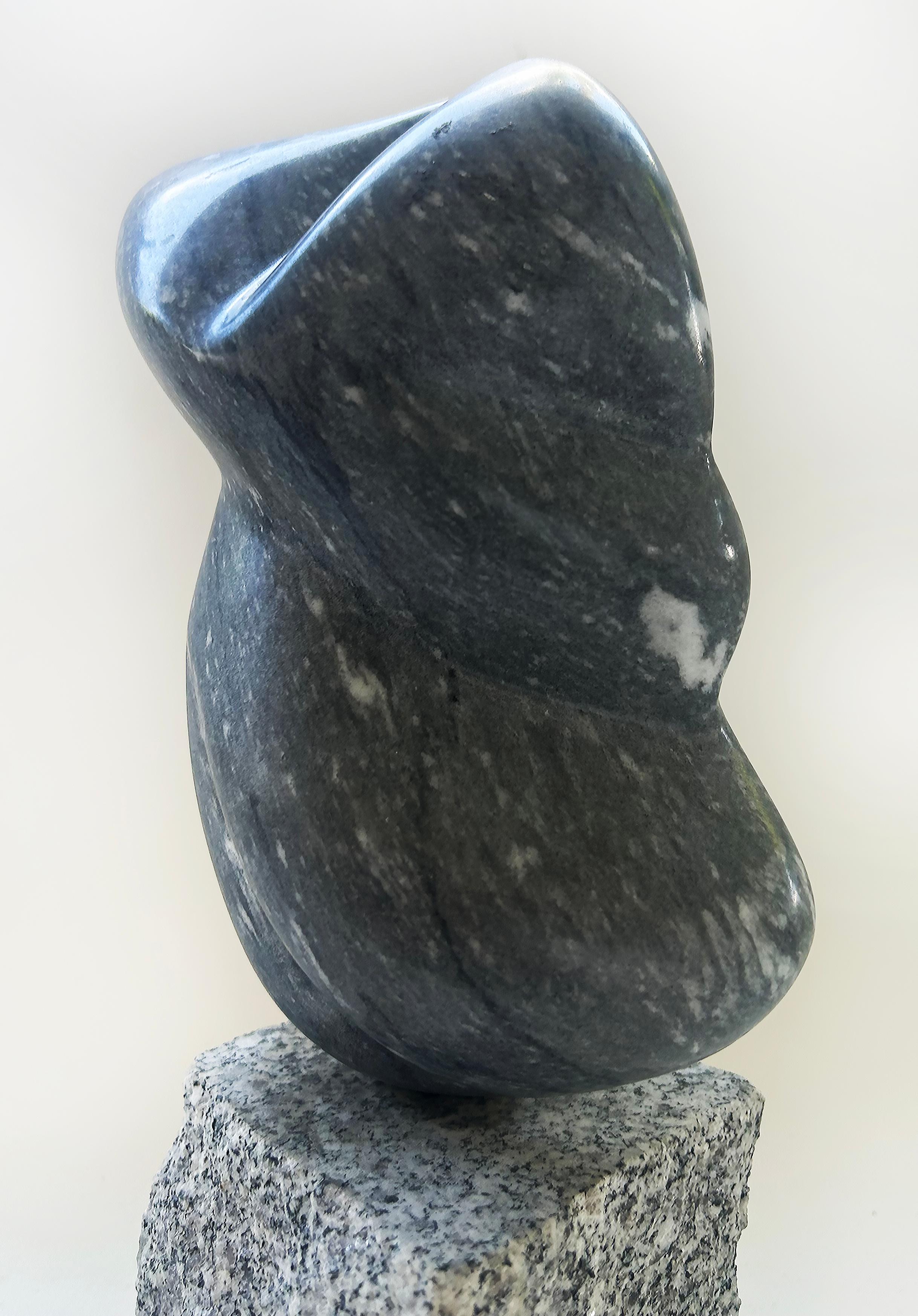 Escultura abstracta y figurativa de mármol tallada a mano sobre base de granito

Se ofrece a la venta una escultura abstracta y figurativa de mármol tallada a mano y elevada sobre una base de granito.  La escultura tiene marcas ilegibles en la parte
