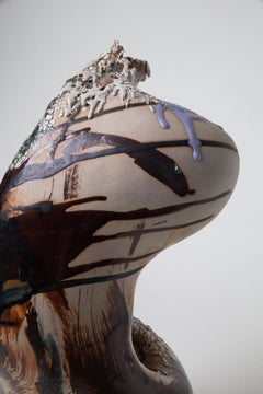 Busto antropomorfo in gres di Alejandro Moreno, pezzo unico