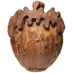 Vintage Abstract Apple Vase by Bernard Rooke