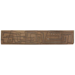 Vintage Abstract Architectural Plaque