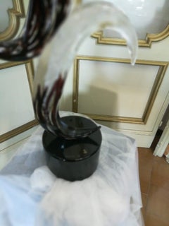 Abstract Art Blown Glass Sculpture