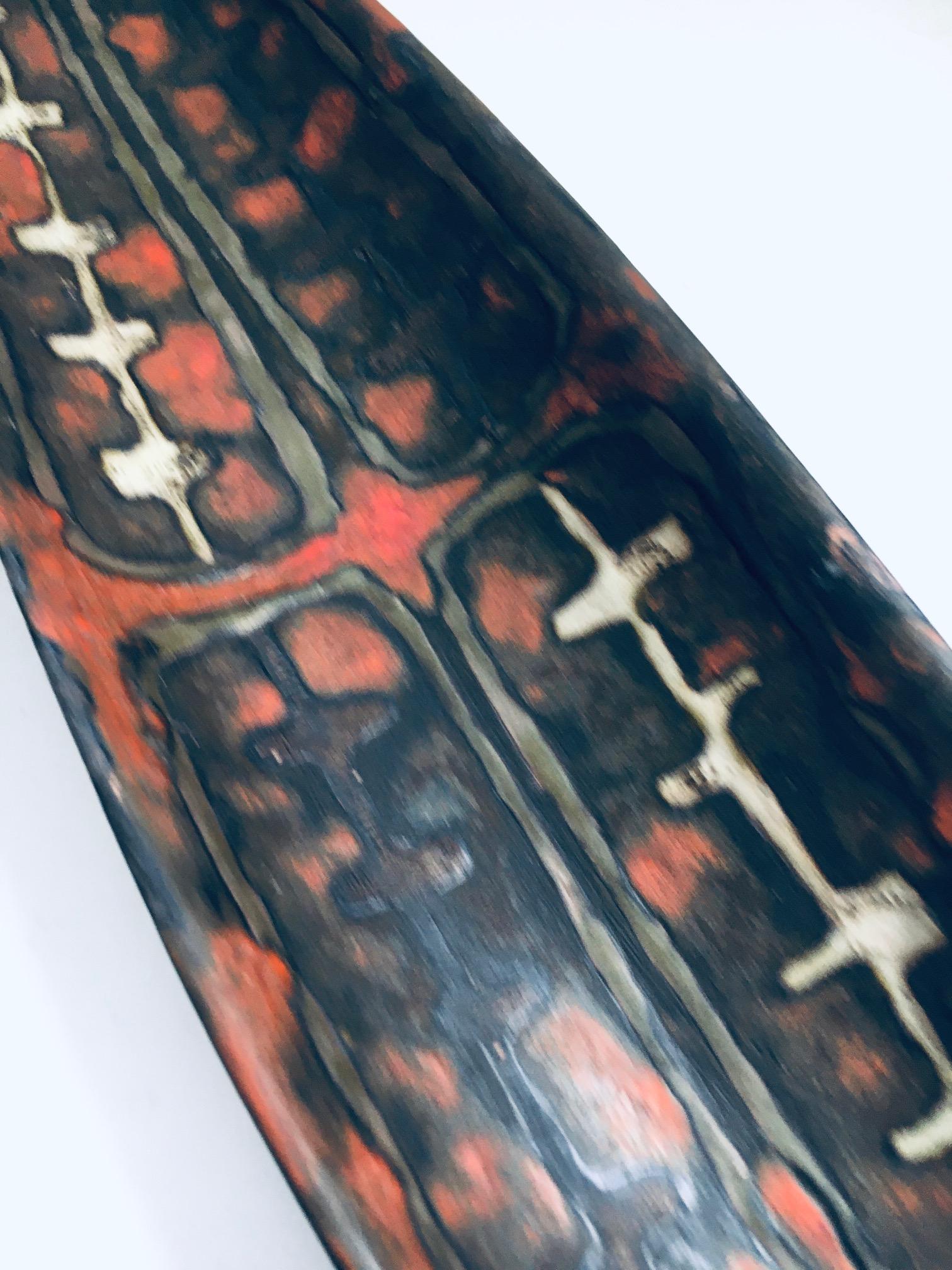 Abstrakte Surfboard-Schale aus Keramik von Perignem Studio, Belgien, 1960er Jahre im Angebot 3