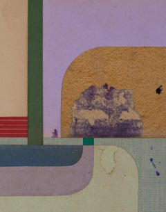 Abstract Art Collage - Painting Bauhaus Style - "TINY N.60" by Soizic MENUT