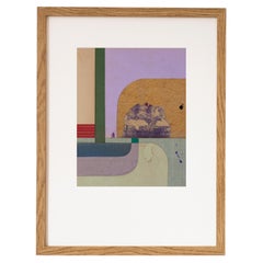 Abstract Art Collage - Painting Bauhaus Style - "TINY N.60" by Soizic MENUT