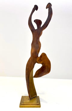 Abstrakte figurale Art-Déco-Skulptur, Rodden zugeschrieben