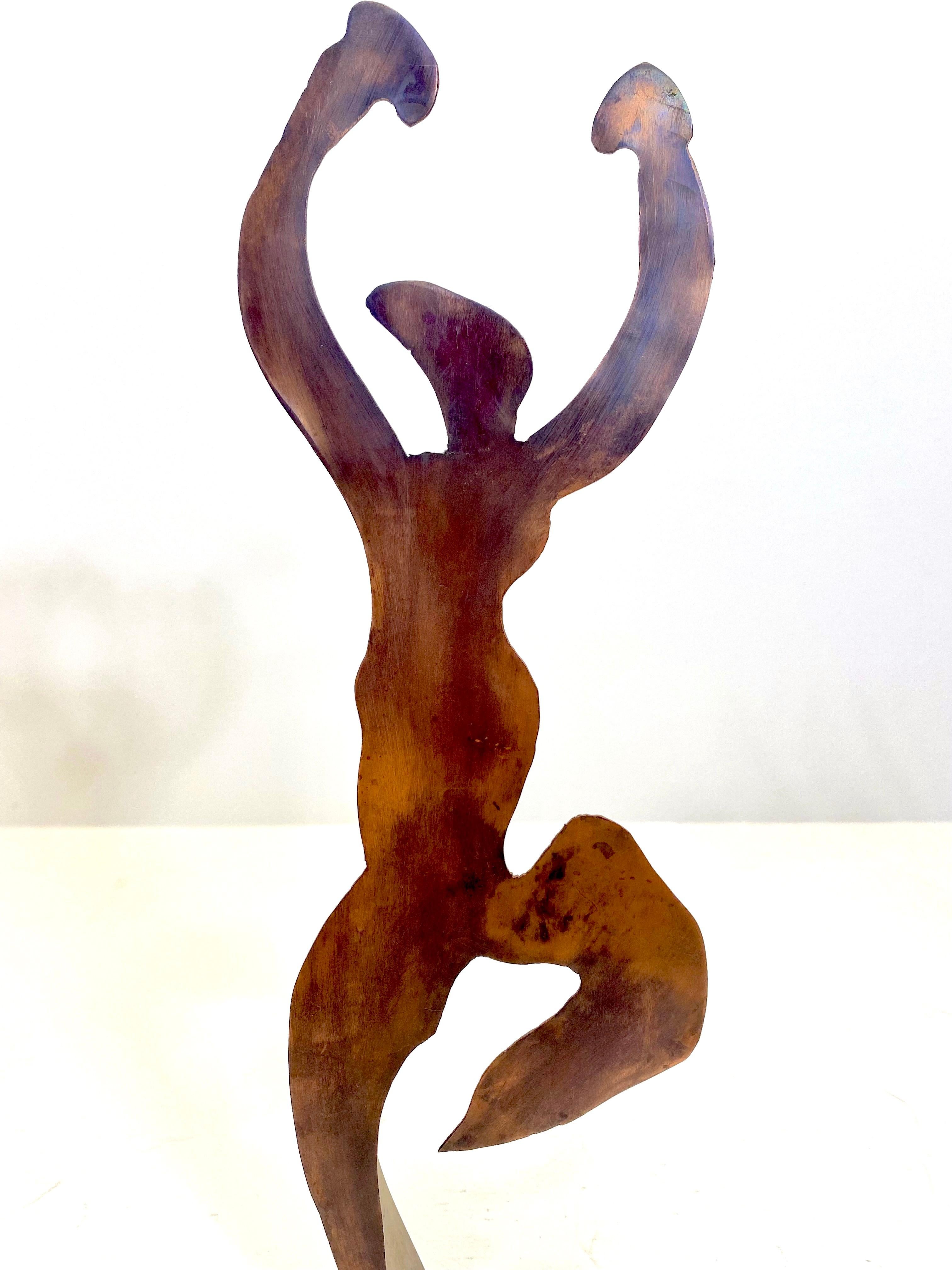 German Abstract Art Deco Figural Sculpture Attributed to Rodden For Sale