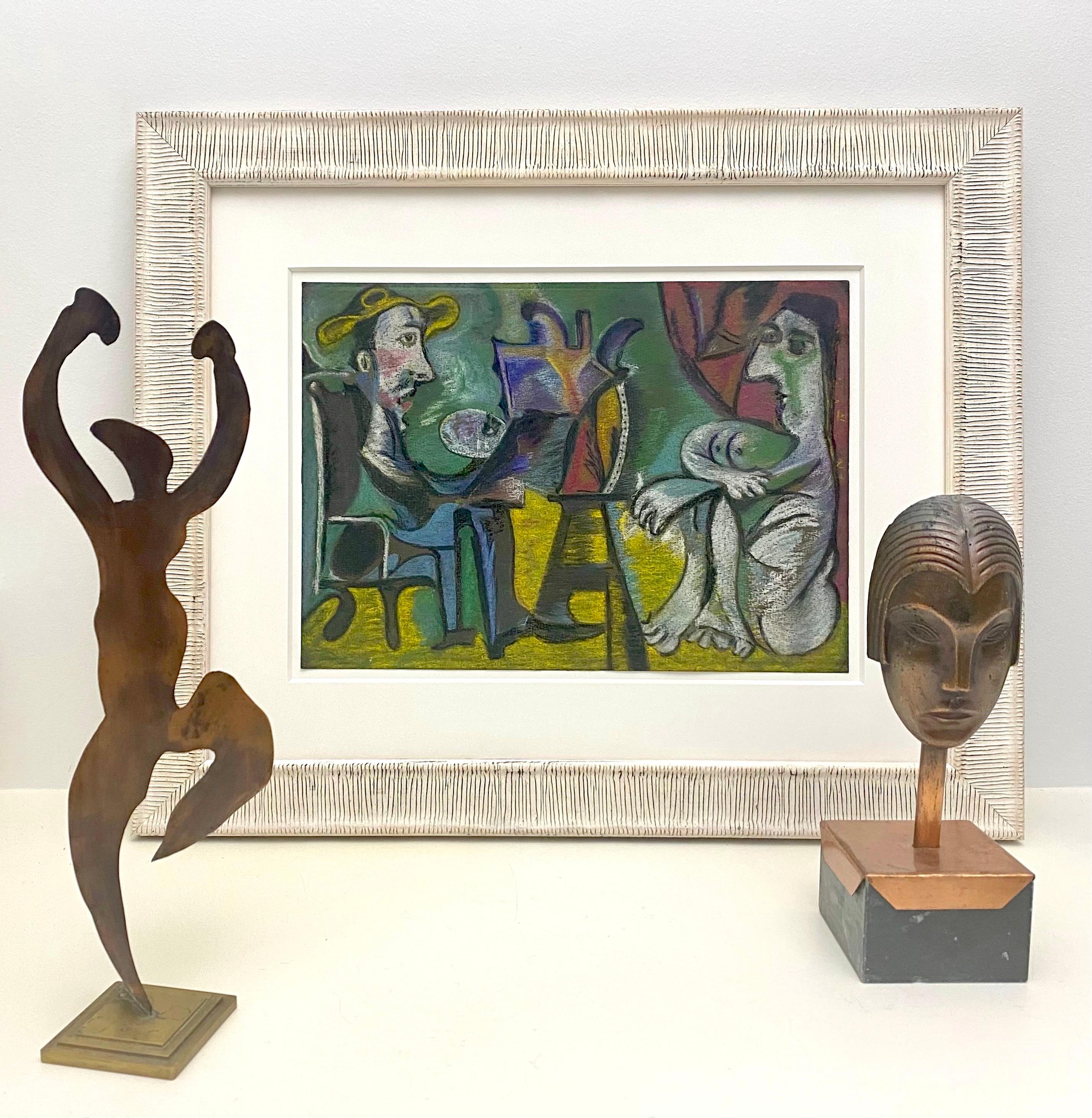 Abstract Art Deco Figural Sculpture Attributed to Rodden For Sale 2