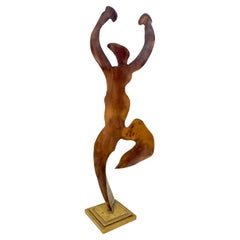 Vintage Abstract Art Deco Figural Sculpture Attributed to Rodden