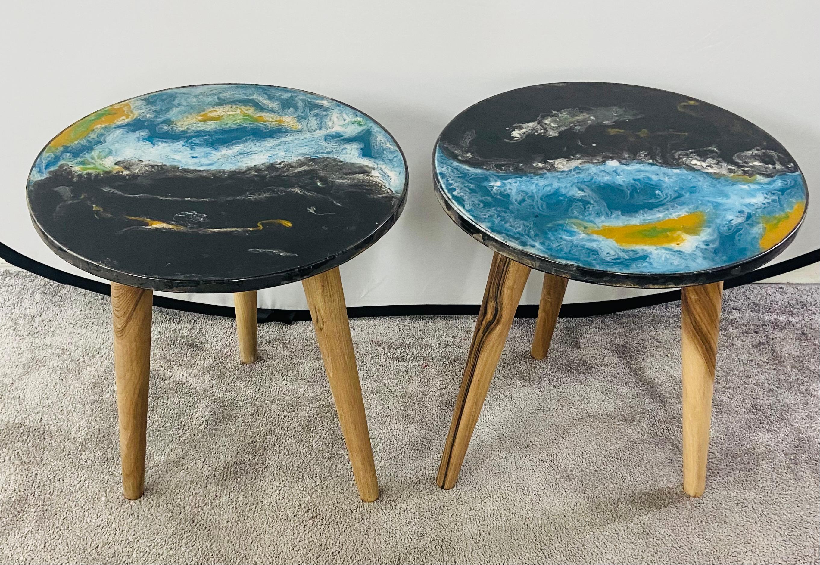 abstract end tables