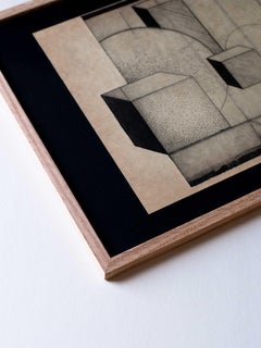 Abstract Art Engraving "Geometry" by Soizic MENUT 2024