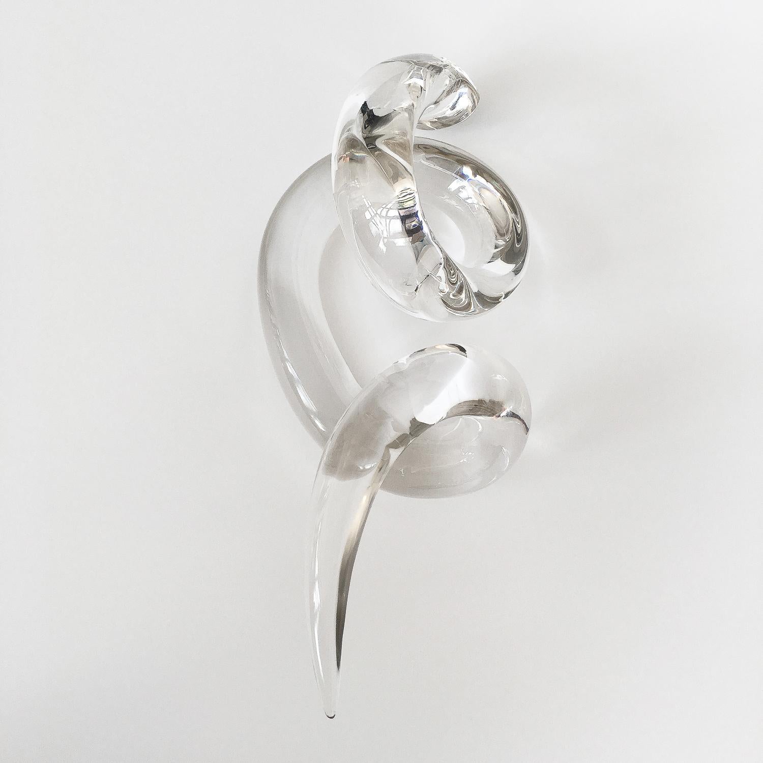 Abstract Art Glass Twist Knot Sculpture 2