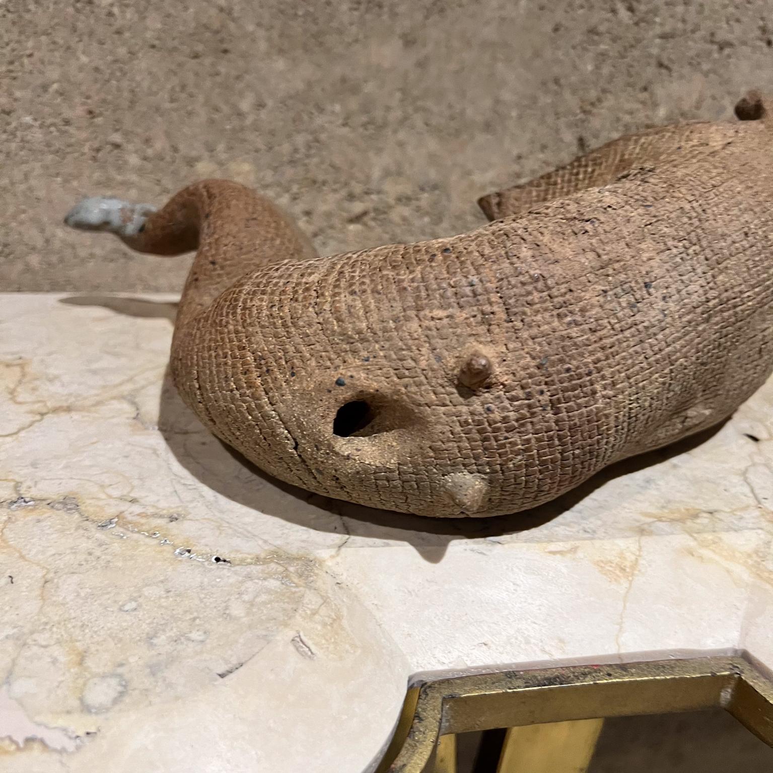 1970s Art Pottery Textured Abstract Horn Sculpture For Sale 6