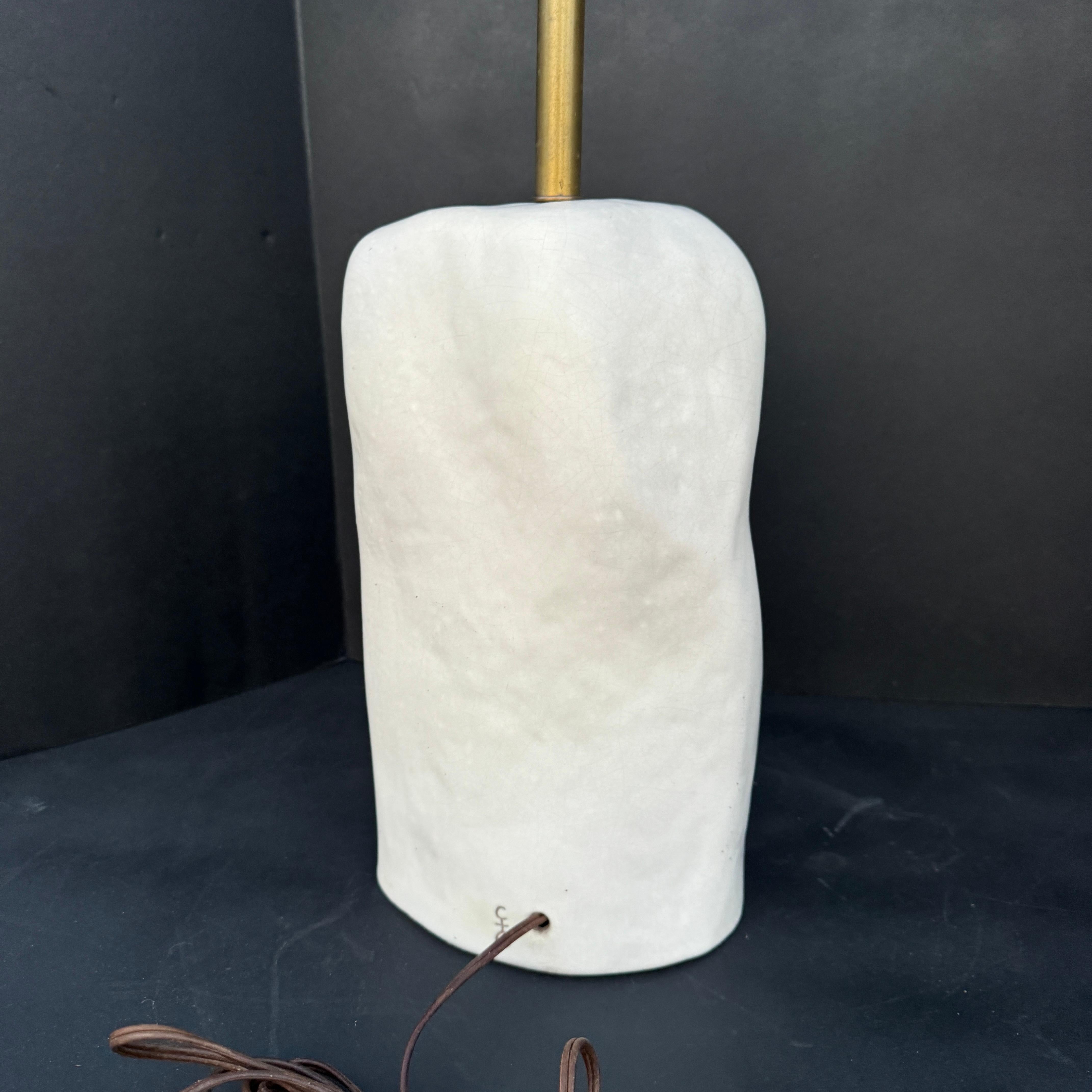 Abstract Art Pottery Table Lamp by Marianna von Alllesch In Good Condition In Cordova, SC