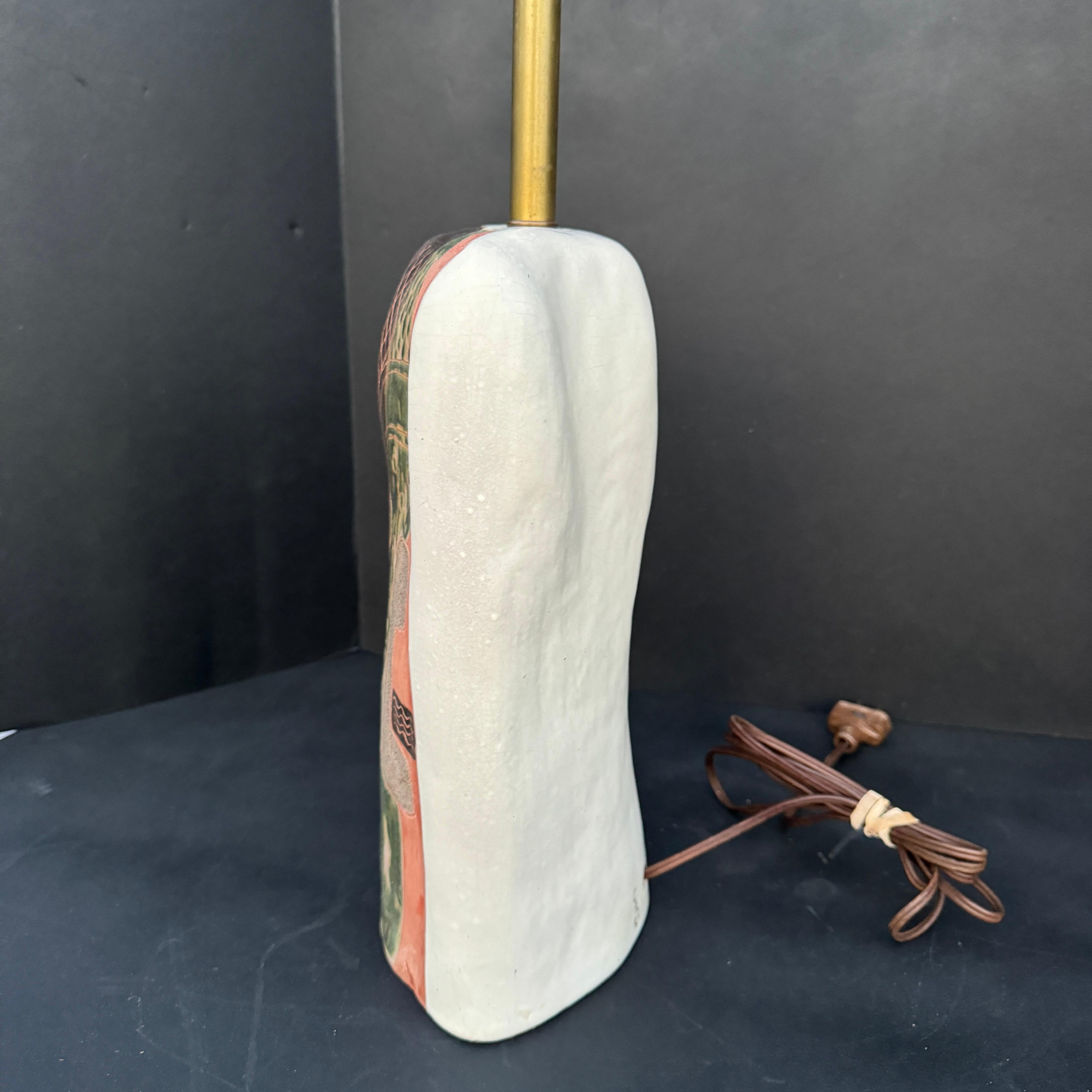 20th Century Abstract Art Pottery Table Lamp by Marianna von Alllesch