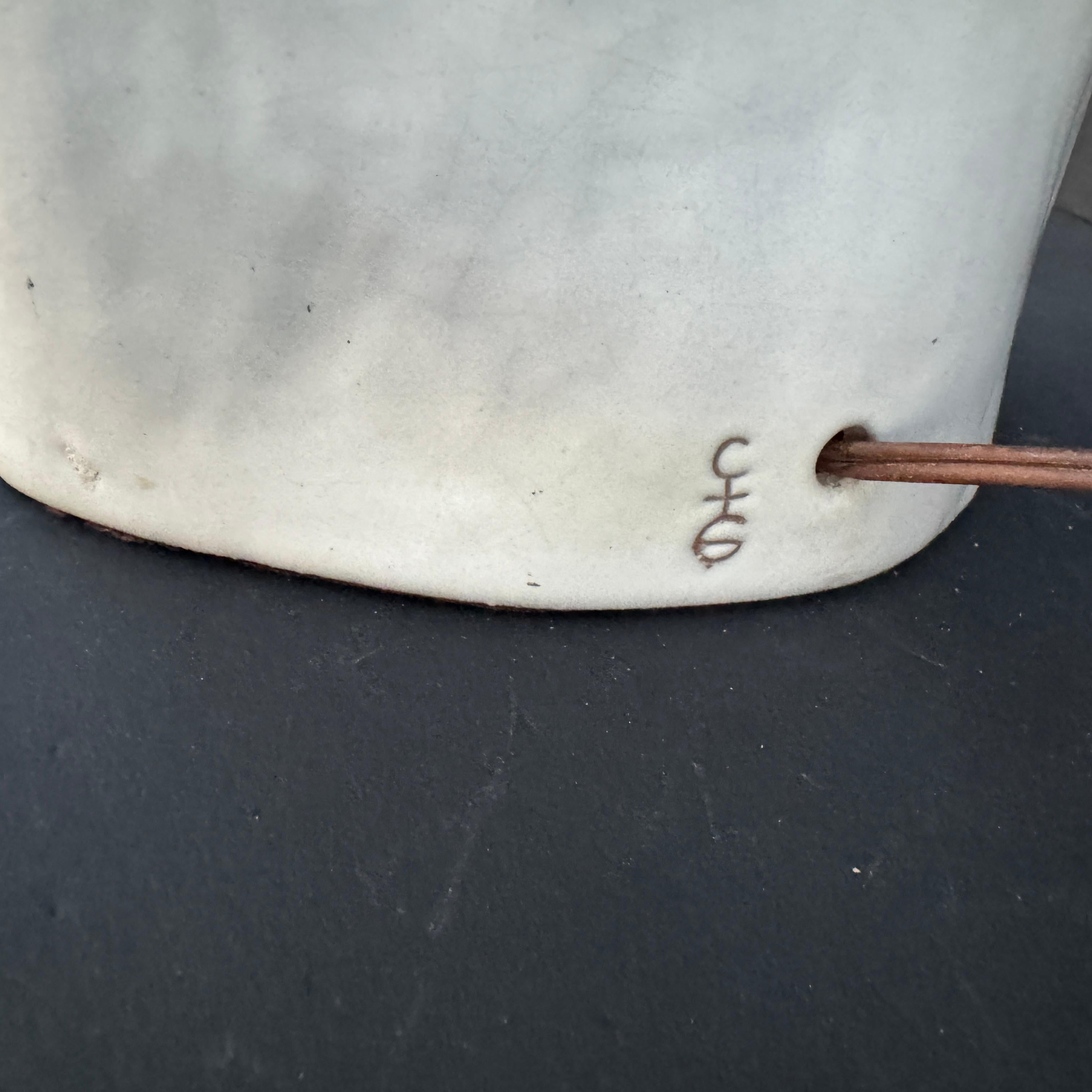 Metal Abstract Art Pottery Table Lamp by Marianna von Alllesch