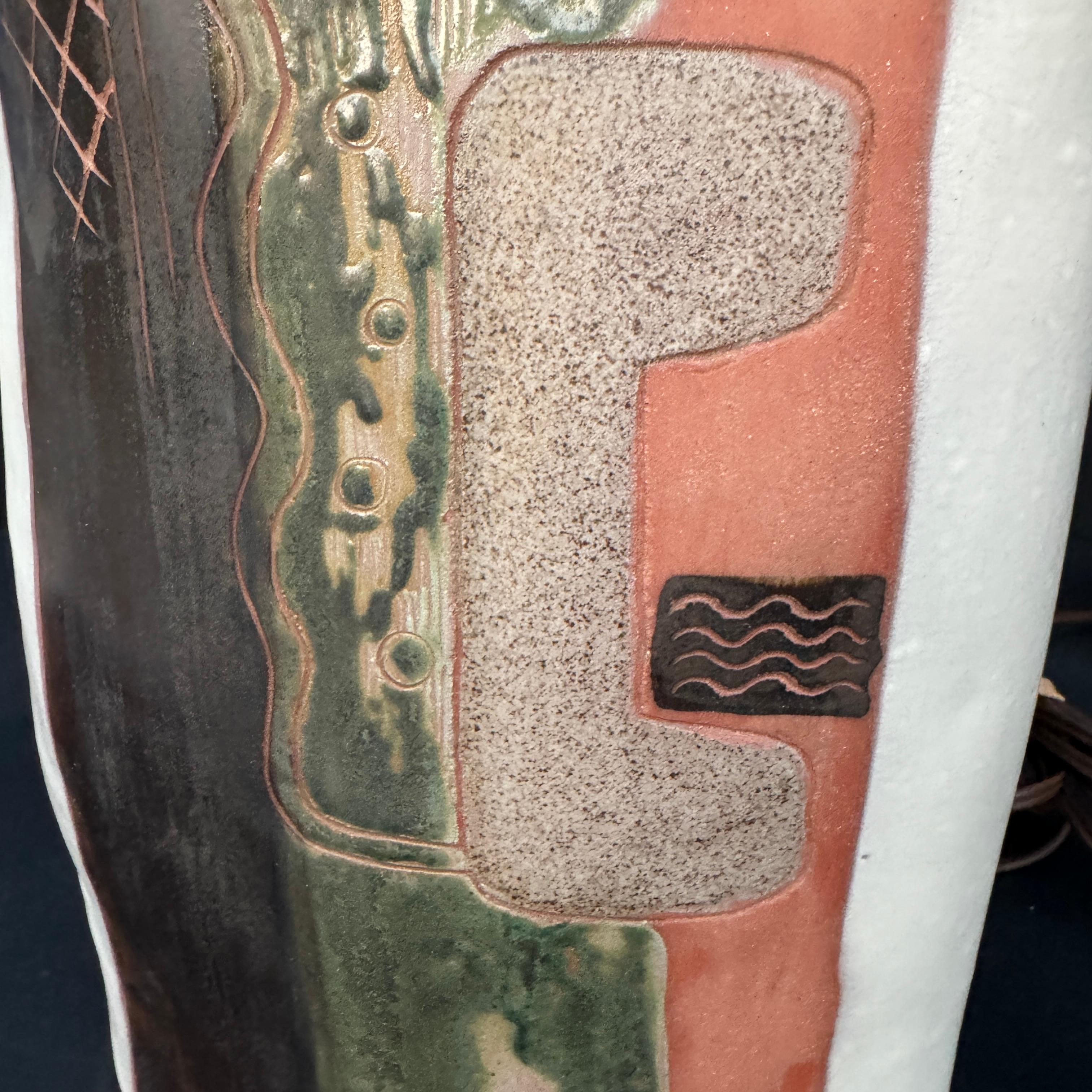 Abstract Art Pottery Table Lamp by Marianna von Alllesch 1