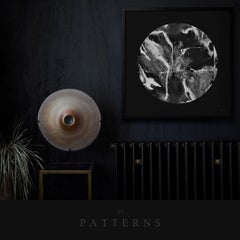 Abstract Art Print by 17 Patterns, Whirling Dervish Circle Black