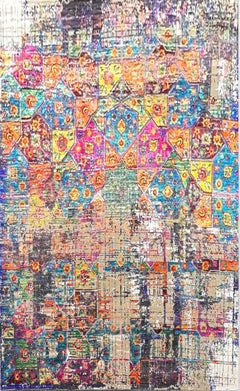 Abstract Art Rug Star Geometric Energy