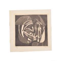 Abstract Artwork by Rodolfo Nieto Lithograph Etching Signed Pencil Edition 7/10