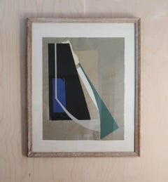 Abstract Artwork. Paper Collage. Iris Hardcastle ( Attributed ) 1960's