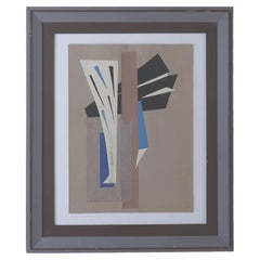 Abstract Artwork. Paper Collage. Iris Hardcastle ( Attributed ) 1960's