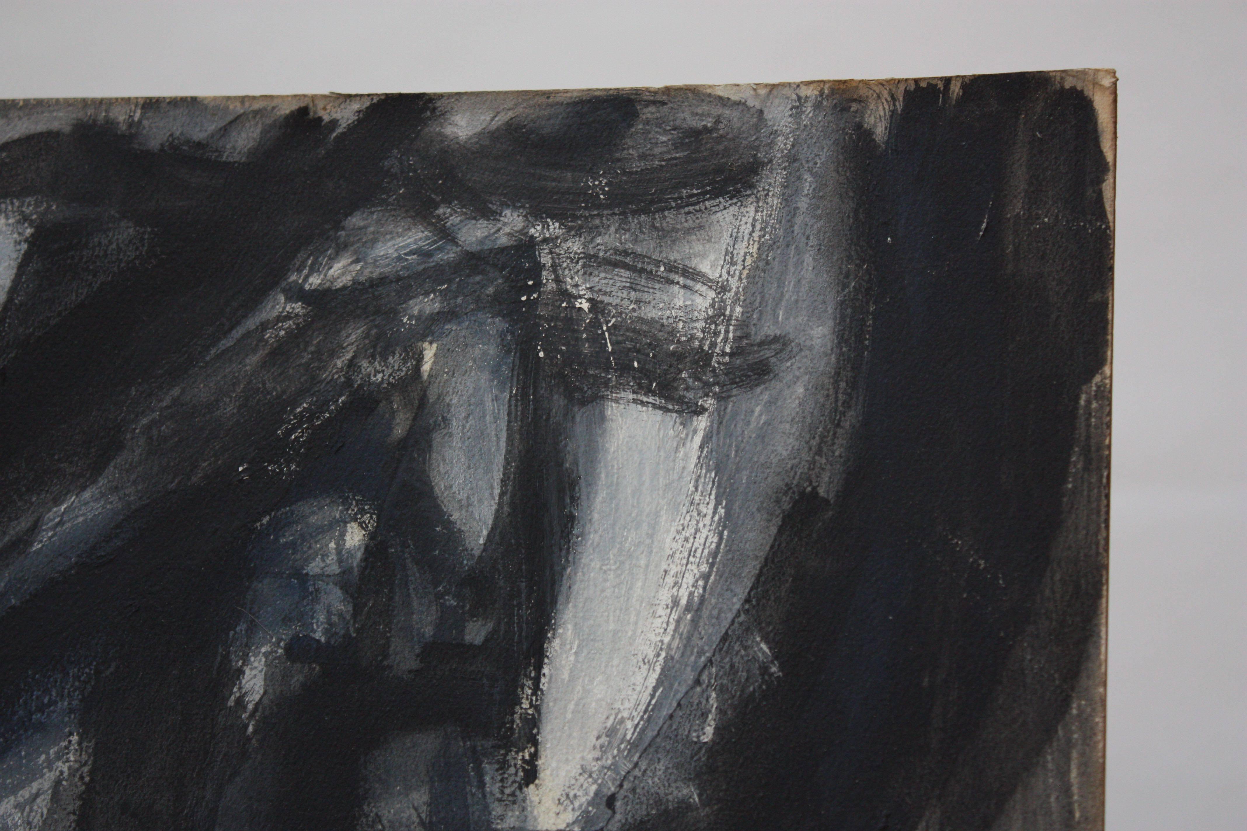Peinture à la gouache abstraite « Aspen » sur panneau d'Elizabeth Nachman Erlanger en vente 3