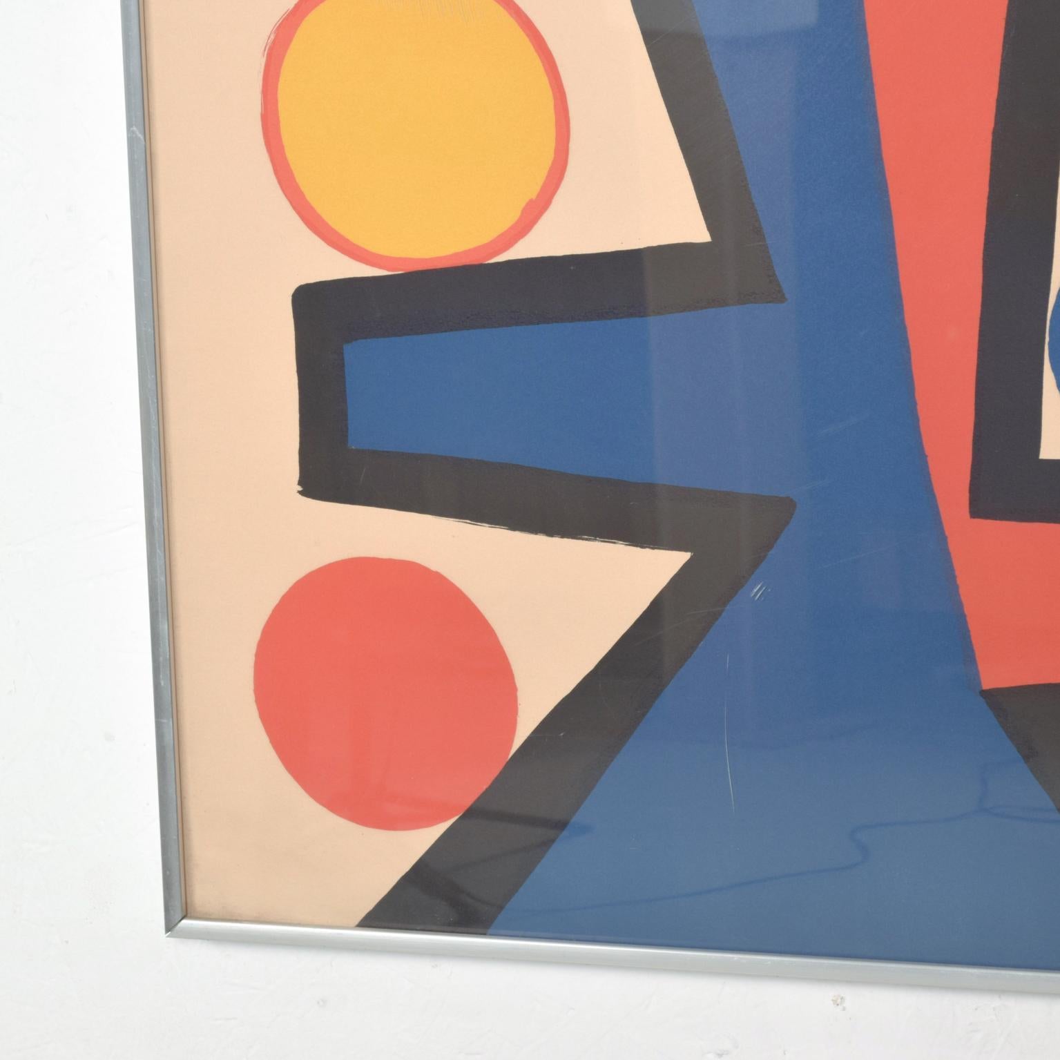 American Abstract Asymetrie Tree Lithograph by Alexander Calder, 